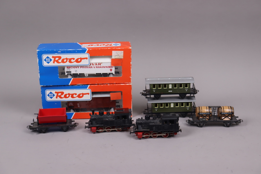 Märklin, Roco, vagnar och lok