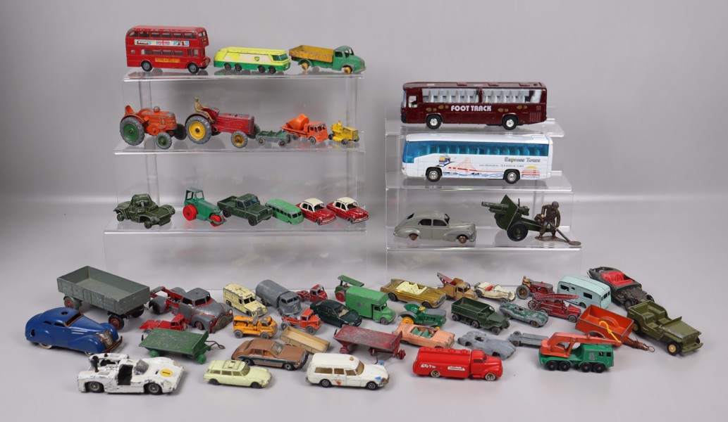 Leksaksbilar, Dinky Toys, Tekno, Lesney, Wilmer, Schuco mm