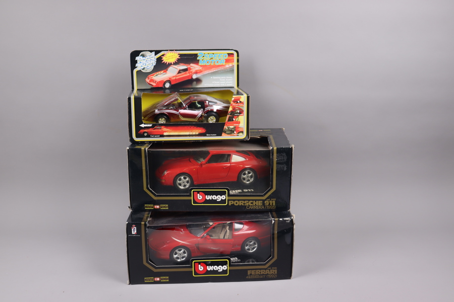 Burago, RoadTough, Porsche, Ferrari mm, 3st