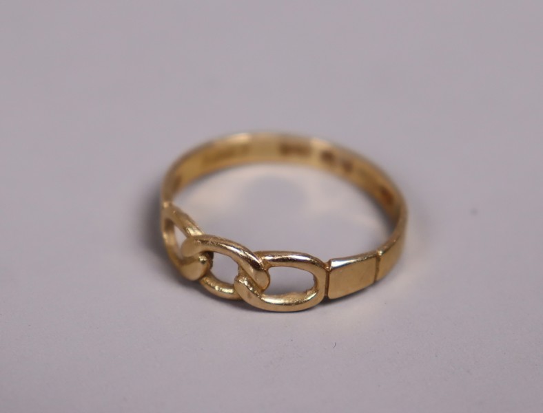 Guldring, Odd Fellow, 18k