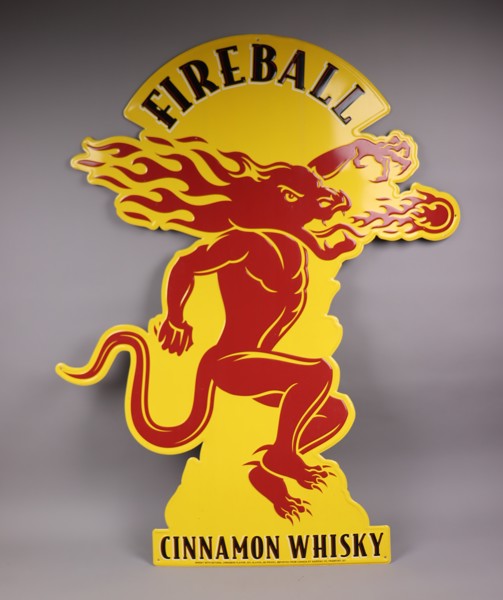 Plåtskylt, Fireball Cinnamon Whisky