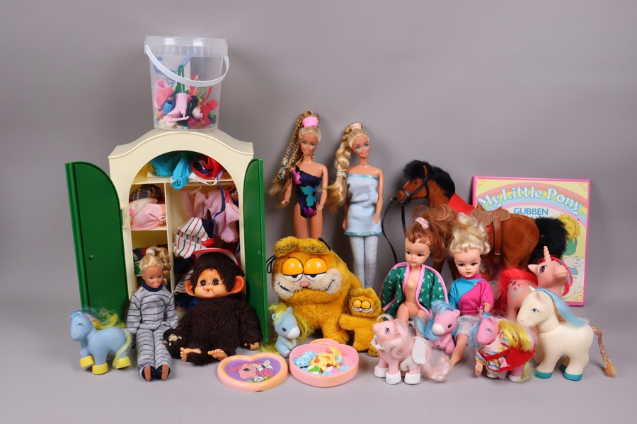 Diverse, Barbie, My little Pony, Gustav/Garfield, Monchichi mm