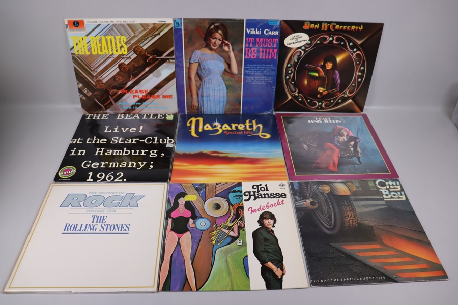 LP-Skivor, Beatles, Rolling Stones mm, 65-70st