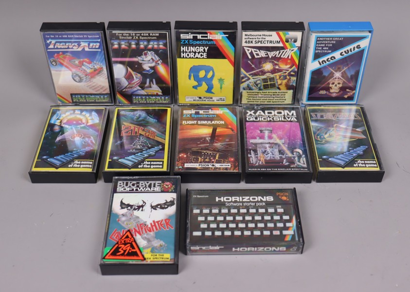 Spel till Sinclair ZX Spectrum, 12st