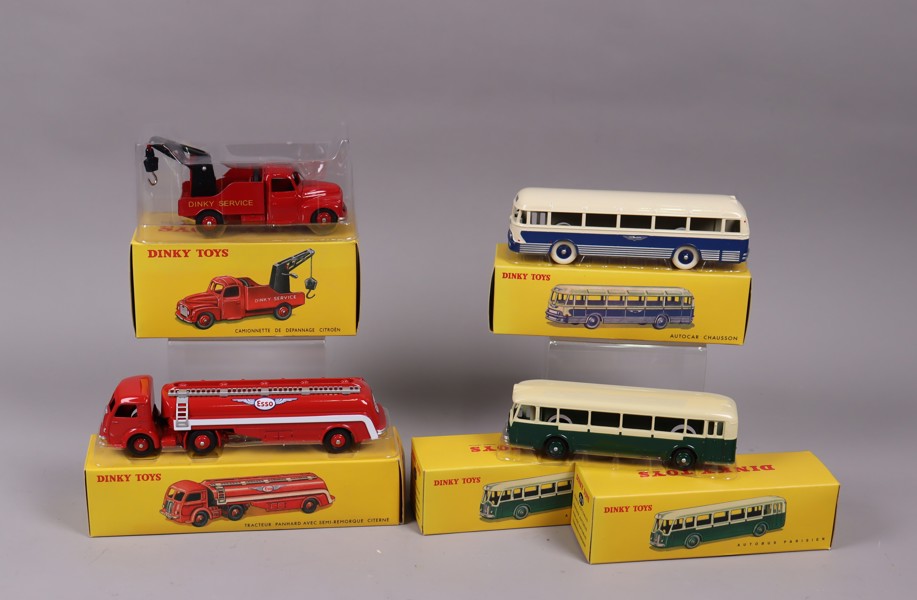 Dinky Toys, obegagnade i kartong, 5st