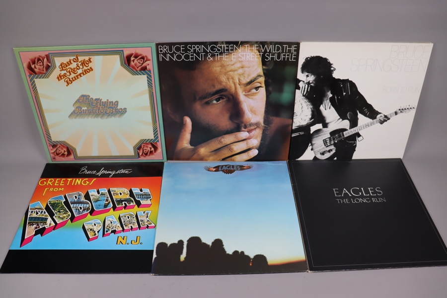 LP-Skivor, 53st, rock .. Bruce Springsteen, Elton John, Eagles, Chicken Shack, U2 mm