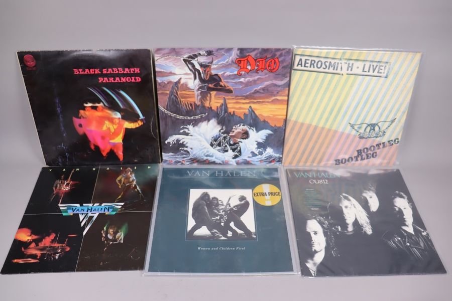 LP-Skivor, 66st, Rock, Hårdrock, Dio, Scorpions, Deep Purple, ZZ Top, Black Sabbath mm