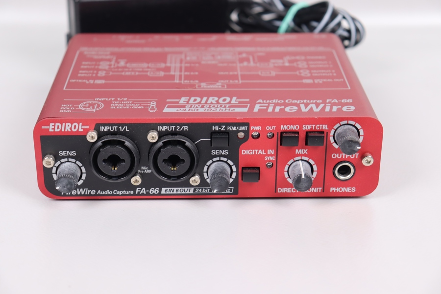 Roland Edirol FA-66 24BIT/192kHz FireWire Audio Capture 6IN/6OUT