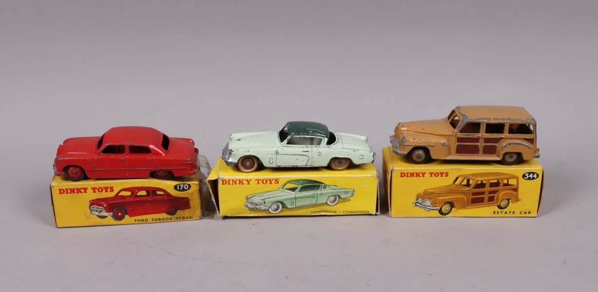 Dinky Toys, leksaksbilar, 3st