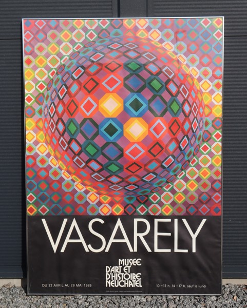 Victor Vasarely, utställningsaffisch från 1989