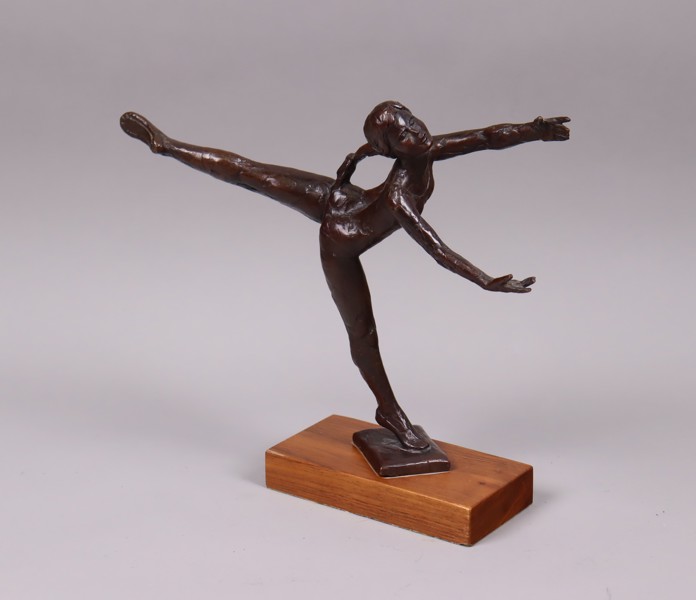 Sterett-Gittings Kelsey, Royal Copenhagen, dansande ballerina, skulptur i brons