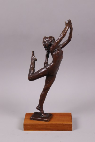 Sterett-Gittings Kelsey, Royal Copenhagen, dansande ballerina, skulptur i brons