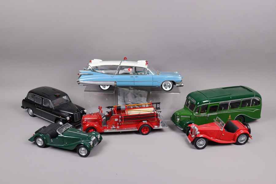 Diverse modellbilar, Kyosho, Minichamps, Precision mm, 1:18, 6st