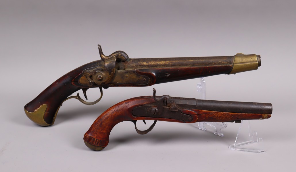 Flintlåspistoler, 1800-tal, 2st