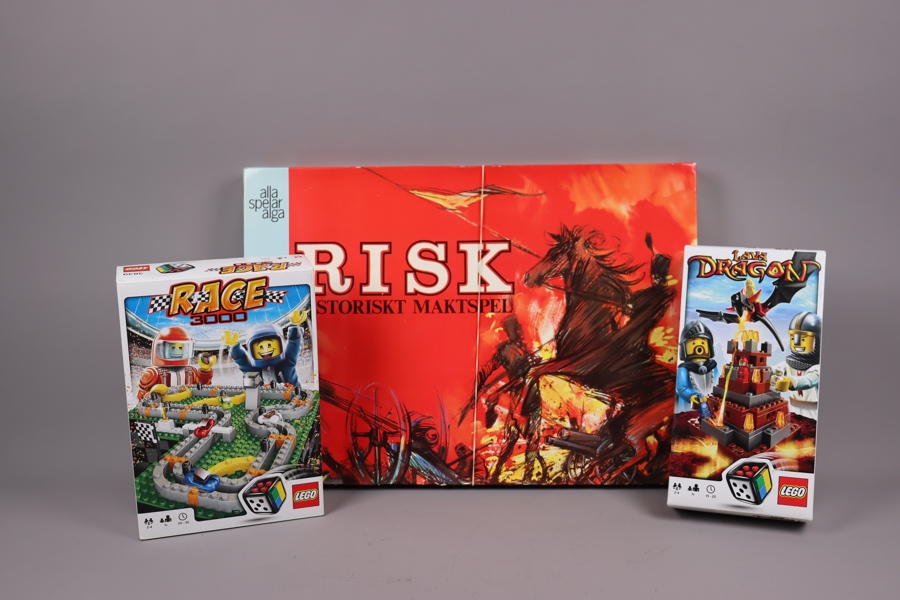 Lego spel, Race 2000 & Lava Dragon samt Alga Risk