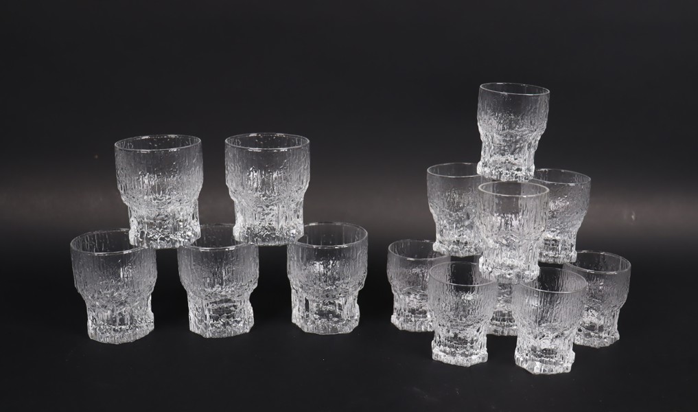 Tapio Wirkkala, Iittala, "Aslak", glas, 14st