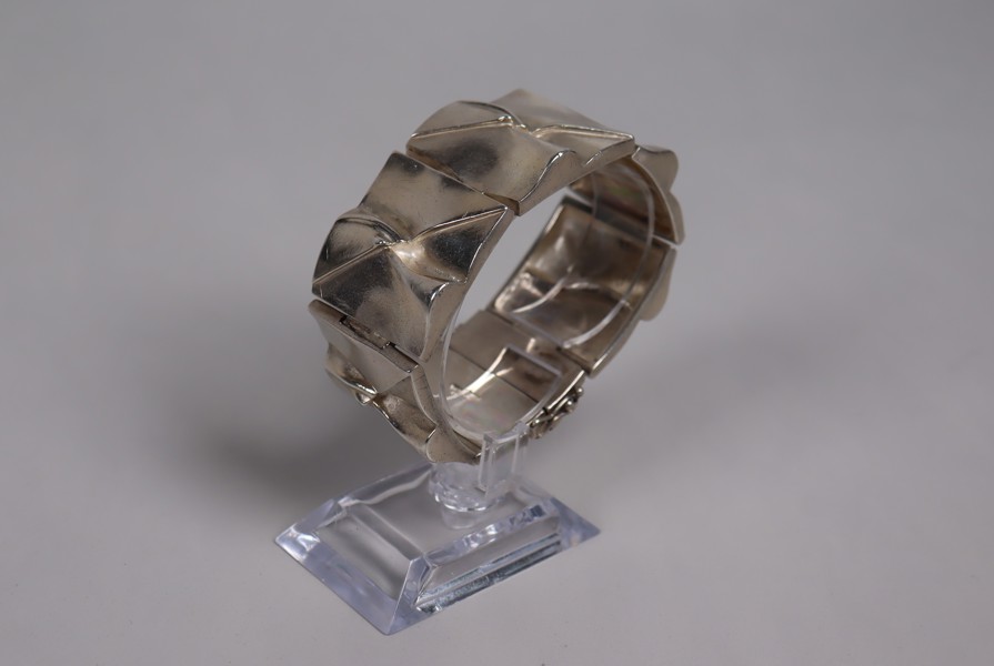 Björn Weckström, Lapponia, Finland, "Månbro", armband i sterling silver, 1978