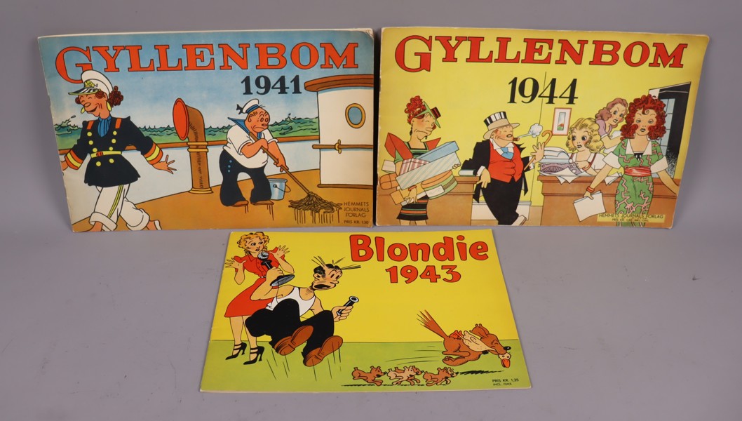 Serietidningar, Blondie 1943 samt Gyllenbom 1941 & 1944