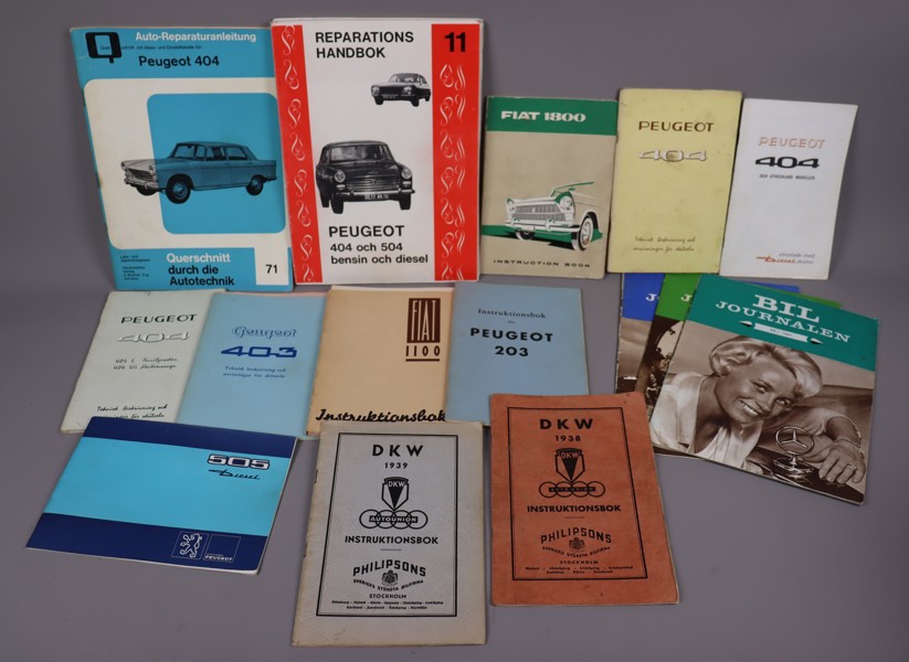 Bilmanualer, DKW, Peugeot, Fiat