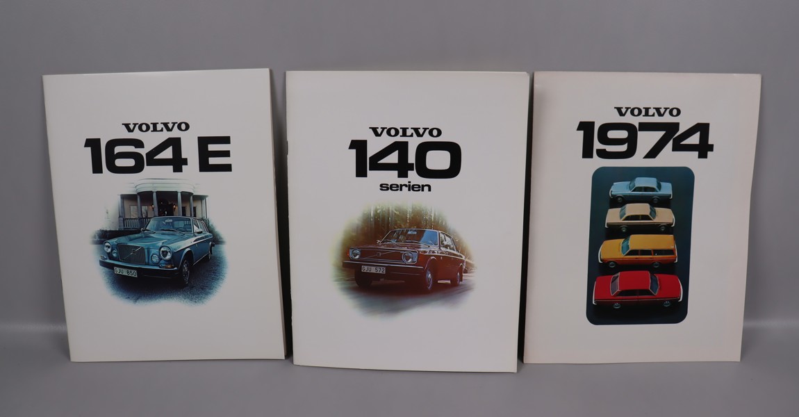 Volvo broschyrer, Volvo 164E, Volvo 140, Volvo 1974