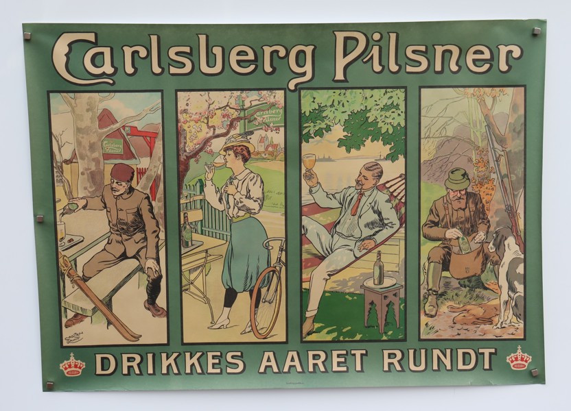 Carsten Ravn, Carlsberg Pilsner reklamaffisch