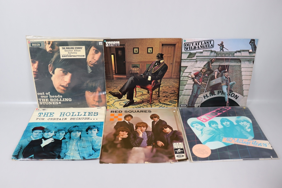 LP-Skivor, 58st, rock, Rolling Stones, Troggs, Hollies, Storm, Creedence, Elvis mm