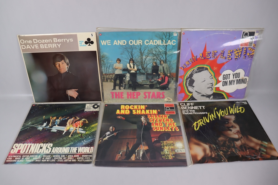 LP-Skivor 41st och singlar 30st, Dylan, Beatles, Elvis, Creedance, Rolling Stones, Tages, Gonks mm