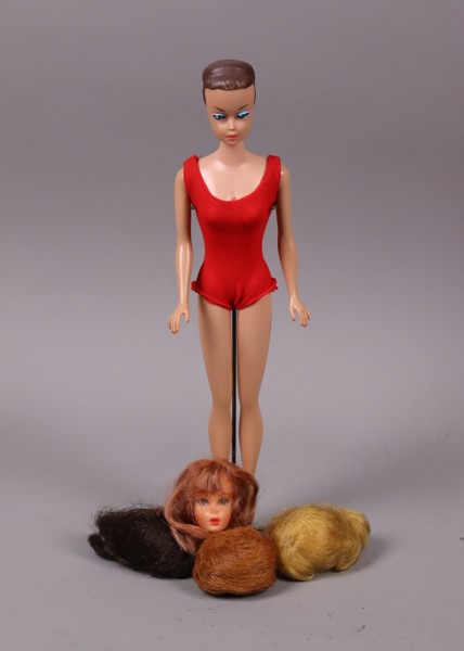 Mattel, Barbie 1962, extra peruker samt huvud