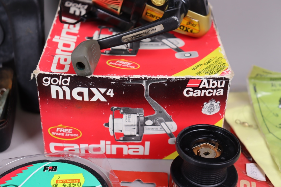 VINTAGE ABU GARCIA Cardinal Gold MAX4 Spinning Reel + Free Spare