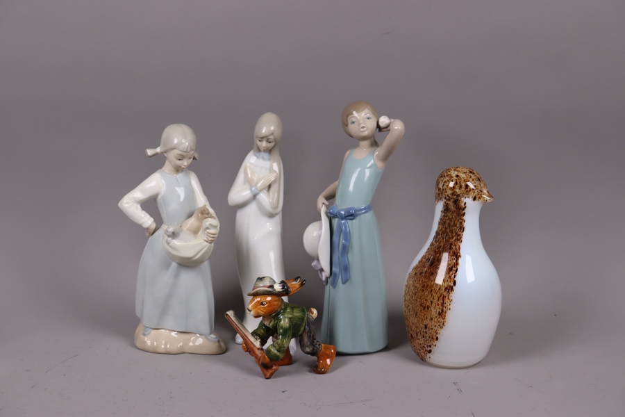 Figuriner, Lladro, Nao, Goebel mm, 5st