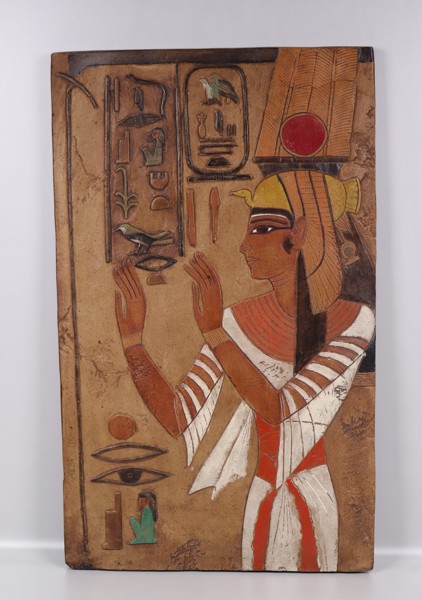 Isis Kunst, väggtavla i sten, "Queen Nefertari"