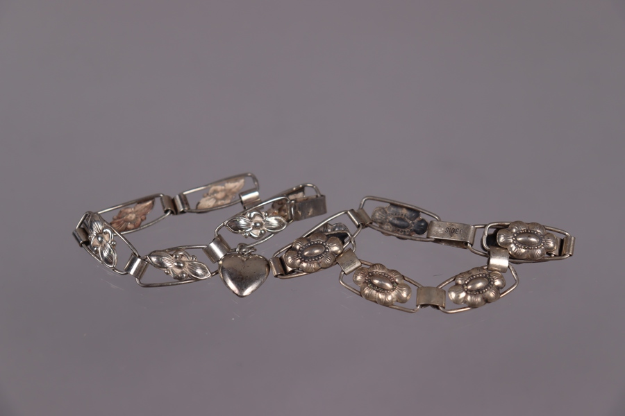 Art Nouveau, silverarmband, 2st