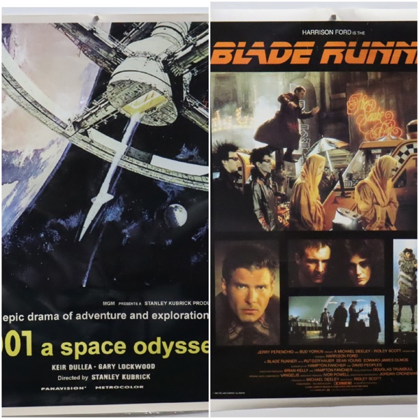 Posters, 2001, a Space Odessey, Blade Runner, Butch Cassidy and the Sundance Kid