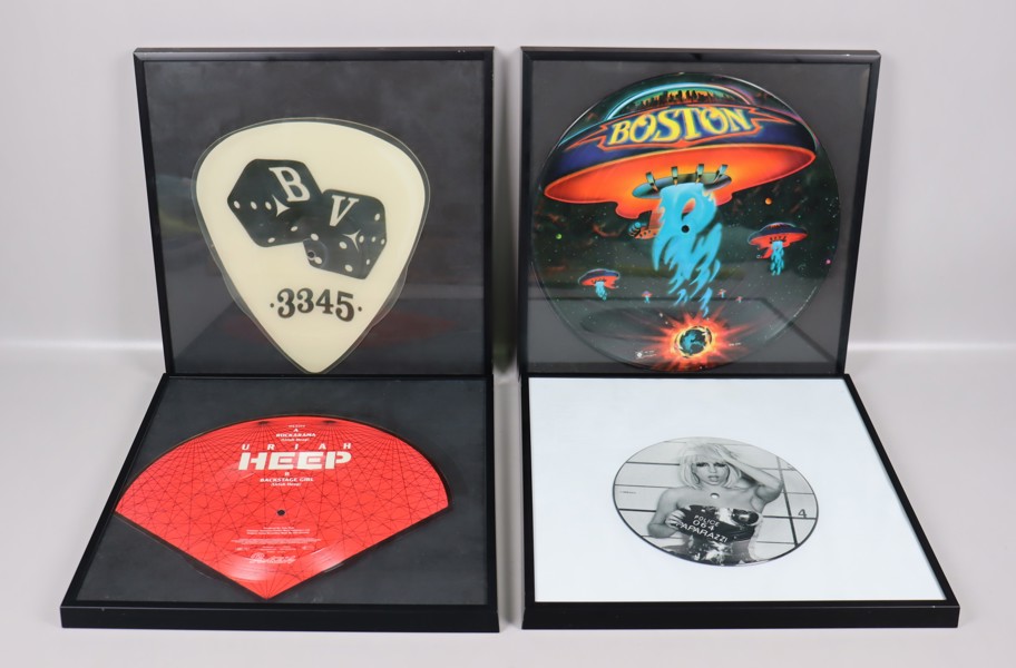 Bildskivor, Boston, Lady Gaga, Black Velvets, Uriah Heep, 4st