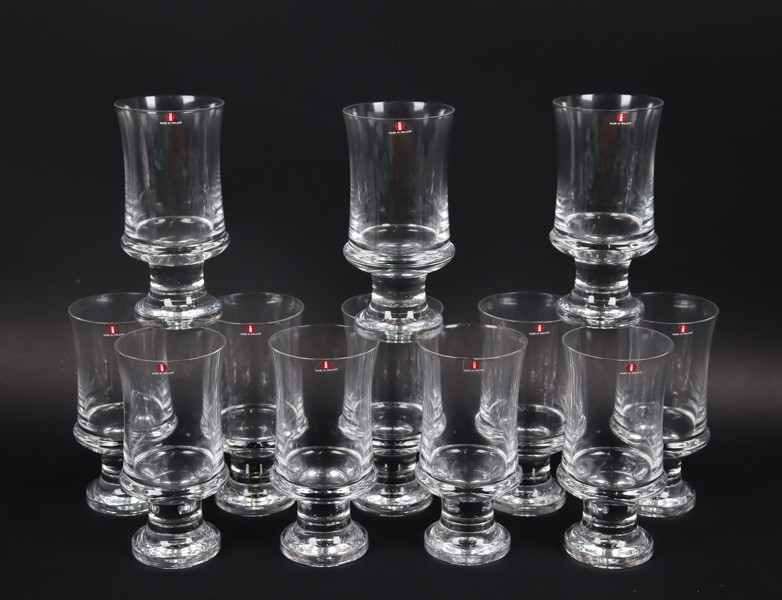 Tapio Wirkkala, Iittala, Finland, "Tavastia", ölglas, 12st