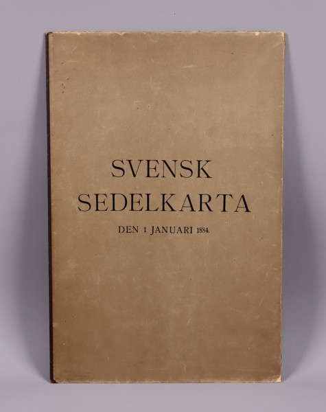 Svensk Sedelkarta den 1 januari 1884