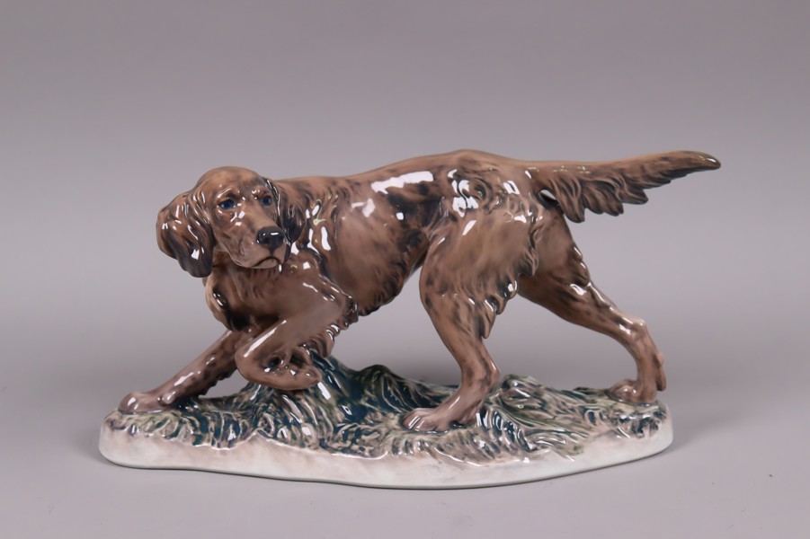 Dahl Jensen, figurin 1282, "Irish Setter"