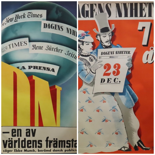 Dagens Nyheter, reklamaffischer, 1939, 2st