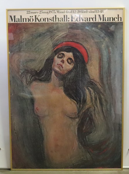 Edvard Munch, affisch för Malmö Konsthall 1975