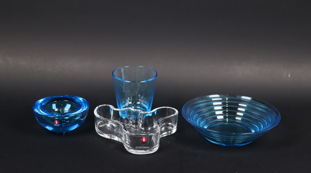 Iittala, ljusslyktor och skplar, 4 delar