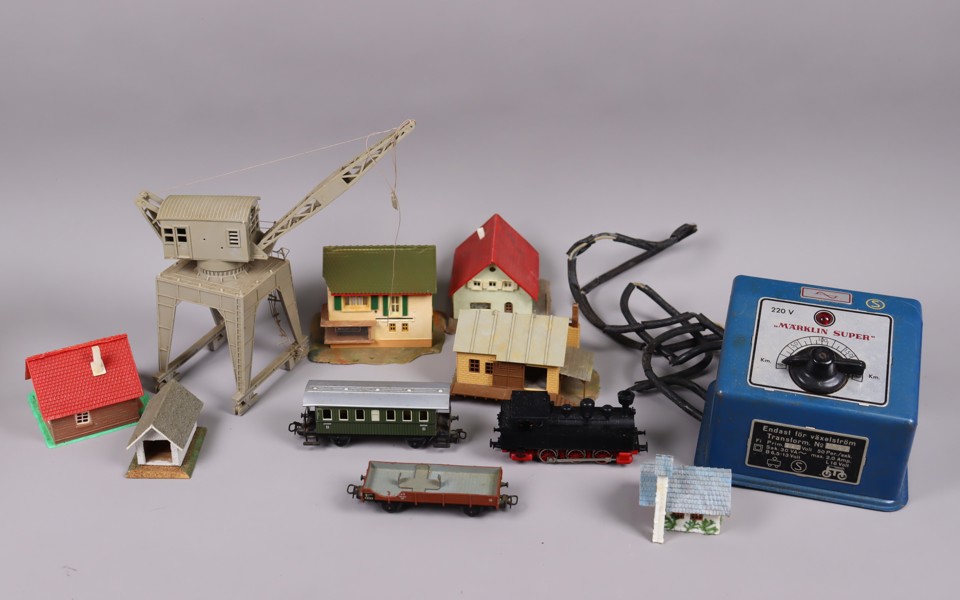 Märklin modelljärnväg med tillbehör