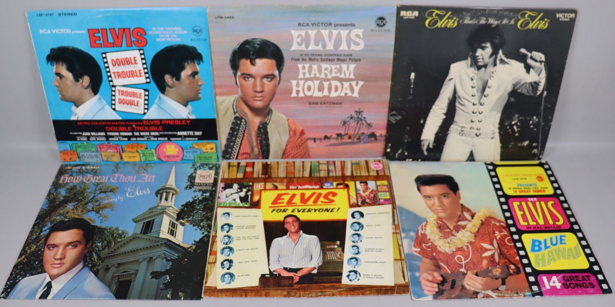 LP-skivor, blandat, 36st, Elvis Presley, Johnny Cash Manfred mann, Beach Boys mm