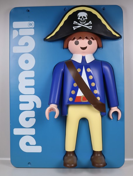 Playmobil, väggreklam i plast, pirat