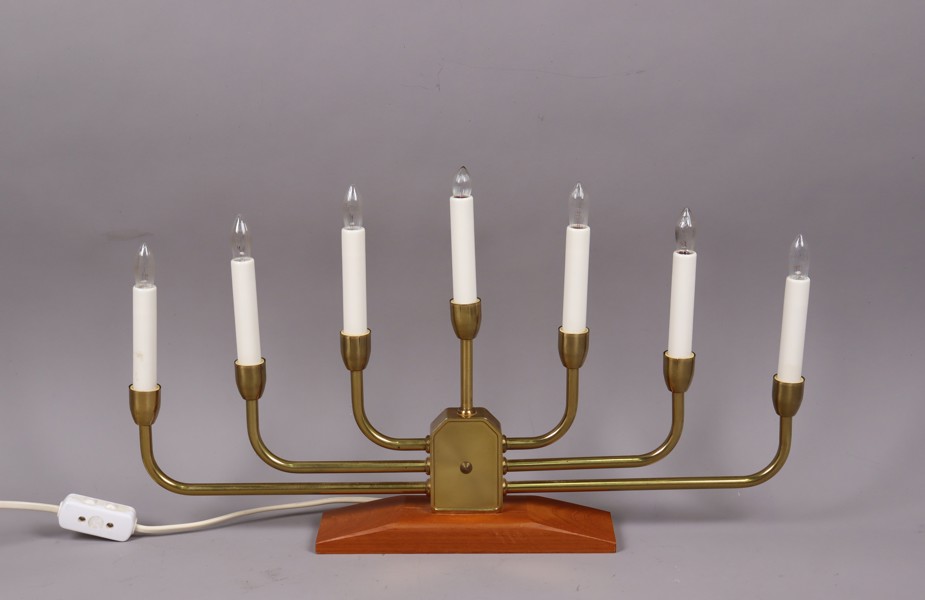 Philips G.K. 220 adventsljusstake, teak och metall