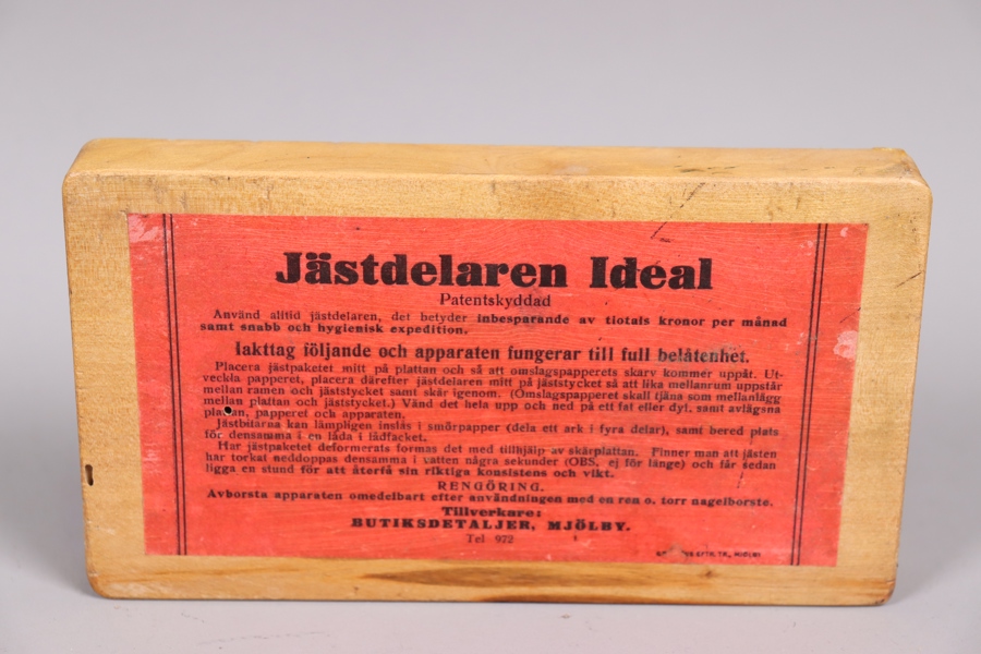 Jästdelaren Ideal, metall och trä, 1930/40-tal