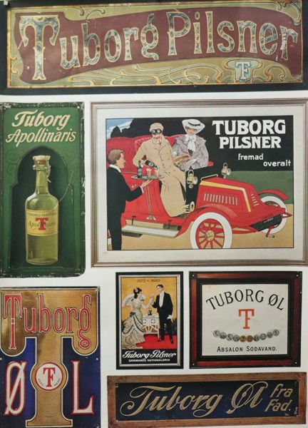 Tuborg Pilsner, reklamplansch