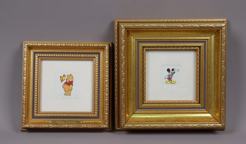 Disney, Nalle Puh, Mickey Mouse, etsningar, 2st