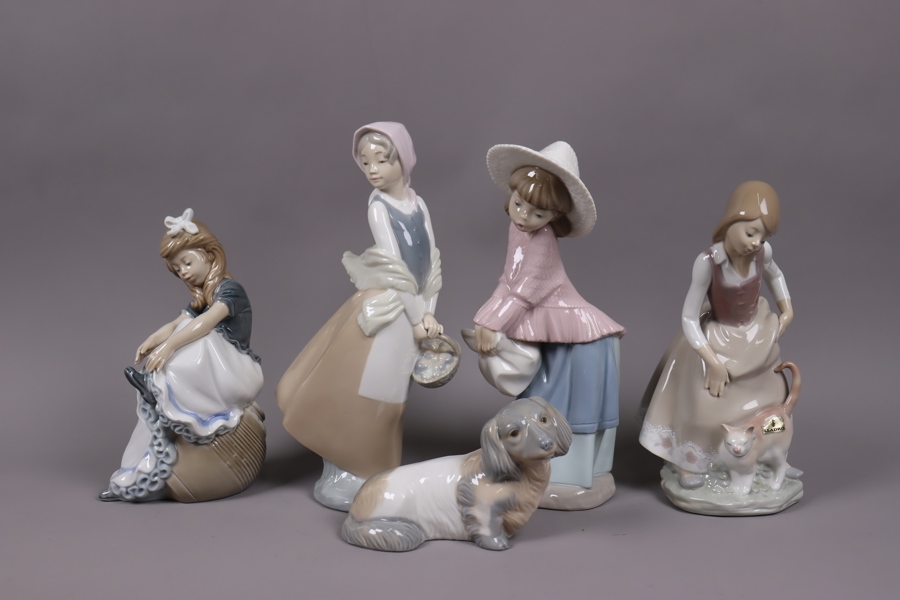 Lladro, Nao mm, figuriner, 5st