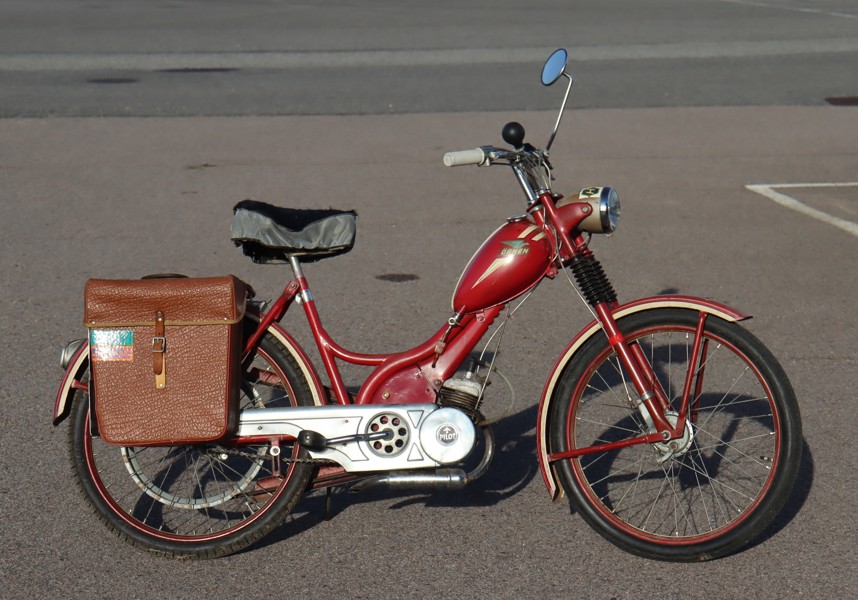 Monarped Örnen moped med pilot motor, 1954