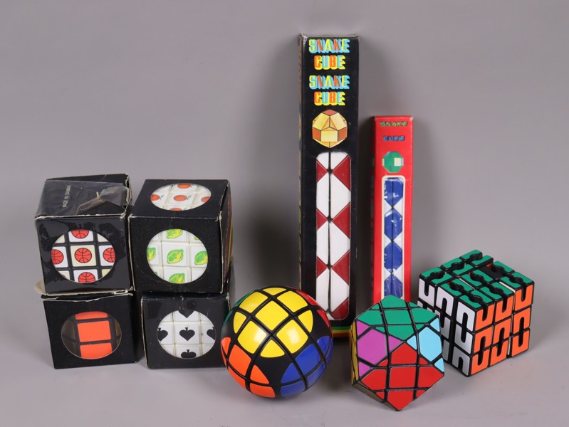 Pusselleksaker i Rubiks kub-stil, 9st